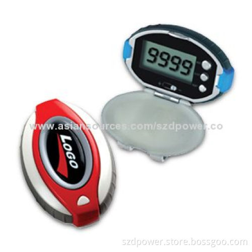 Multi-functional Pedometers with Clock, Calorie and Step Counter, Measures 6.45 x 4.25 x 1.75cm
